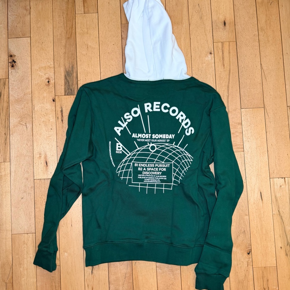 Almost Someday Records "Never Meet Your Heroes EP" hoodie Men’s S